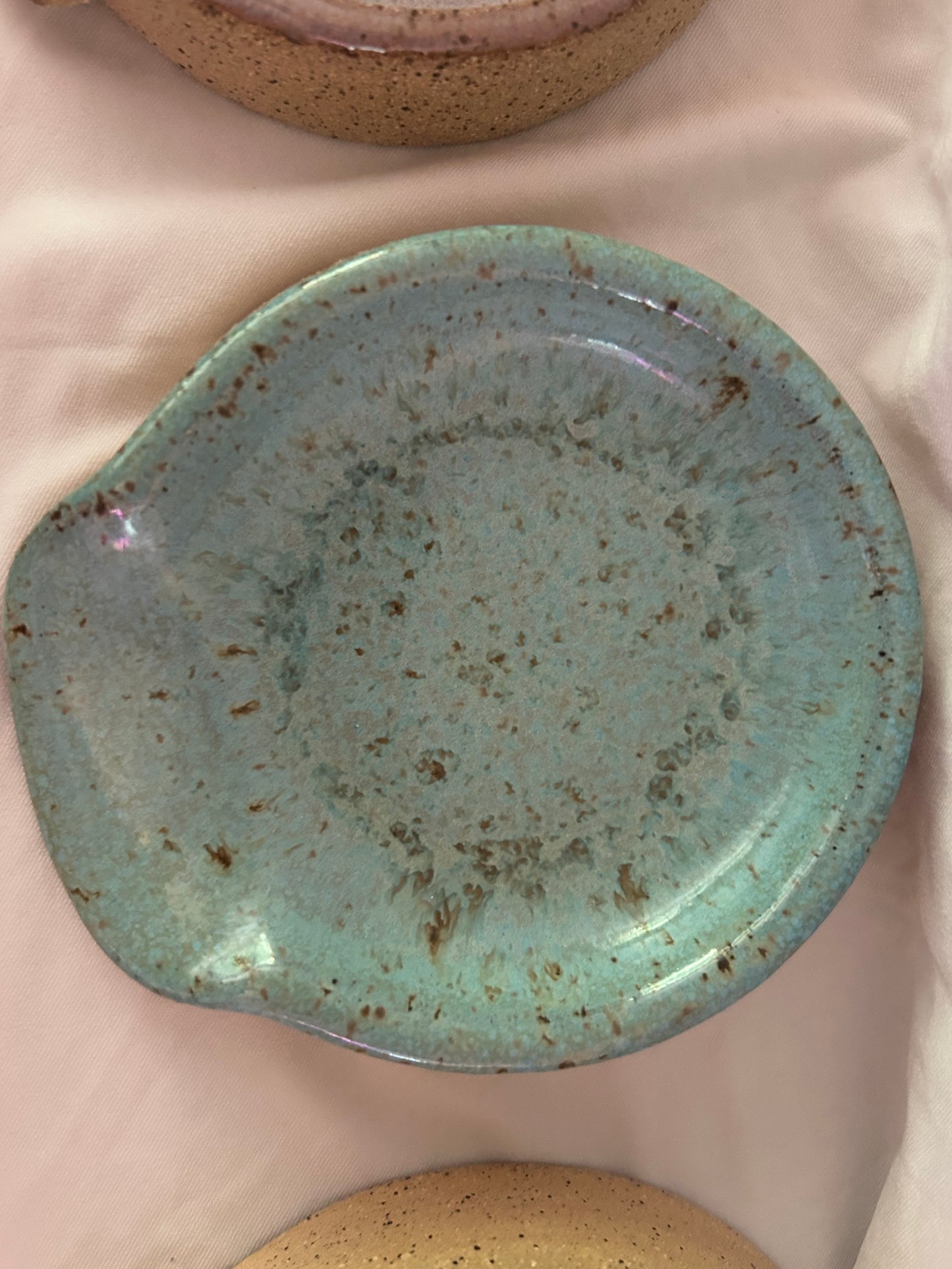 Stoneware spoon rest