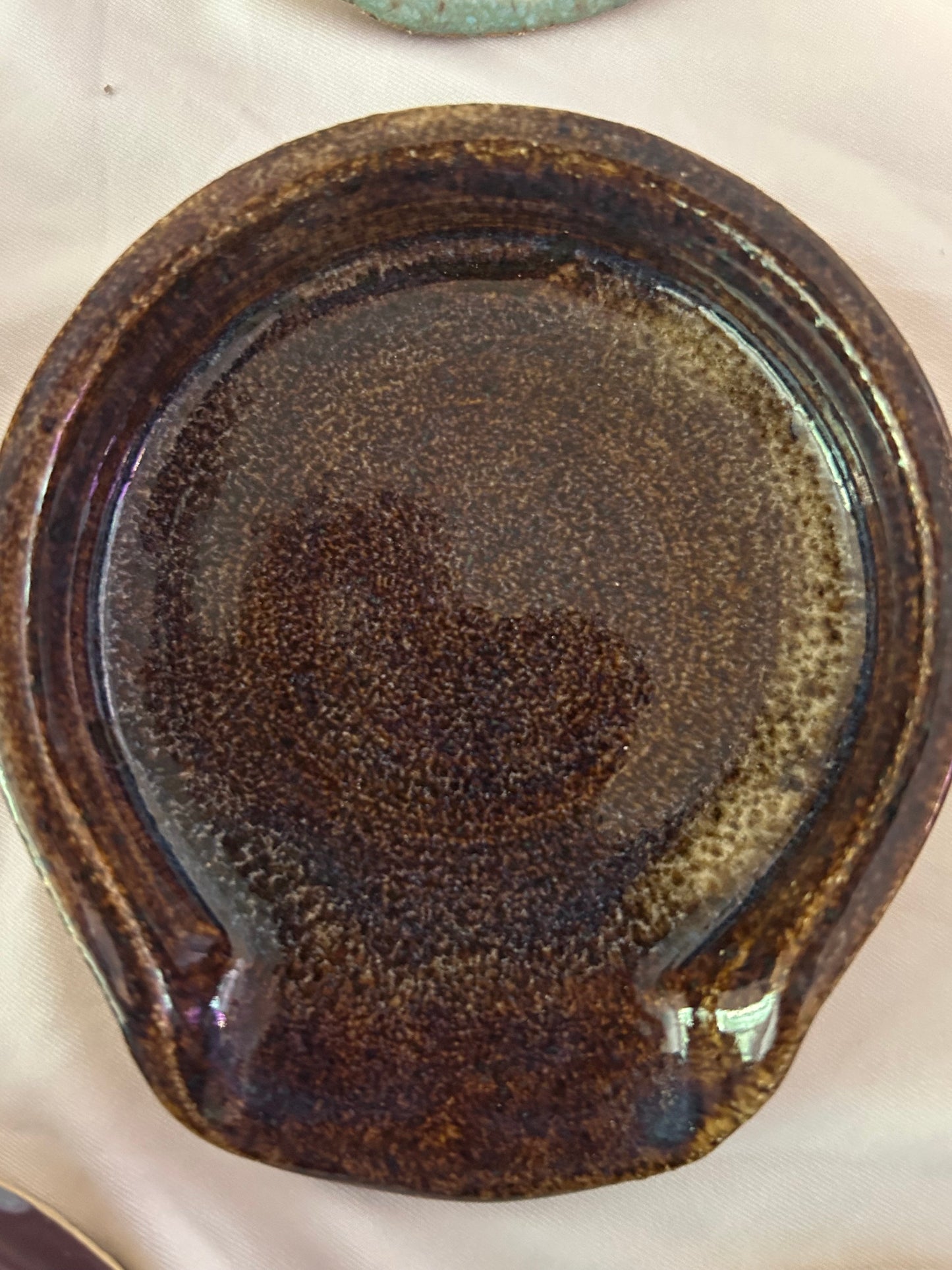 Stoneware spoon rest