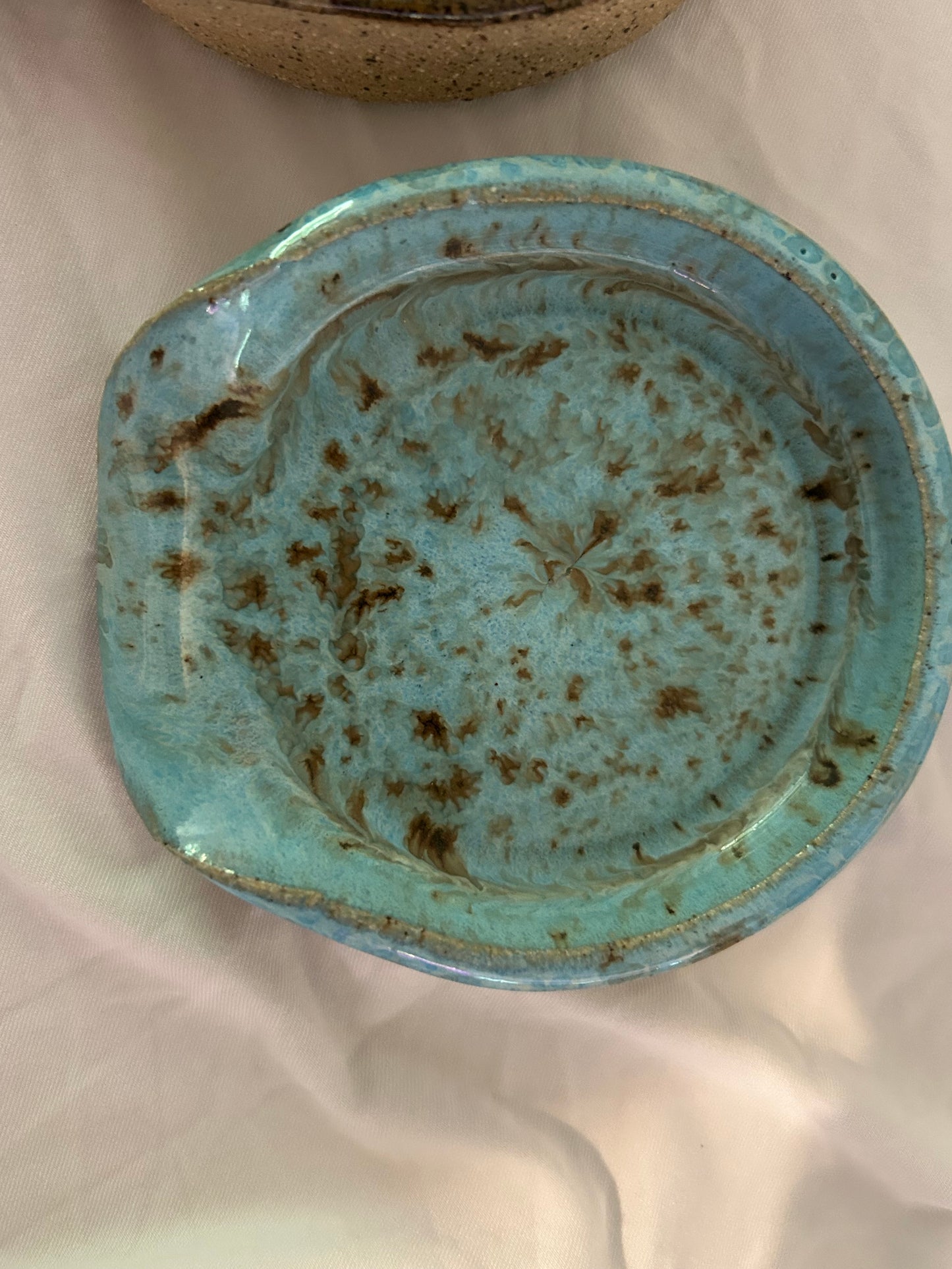 Stoneware spoon rest
