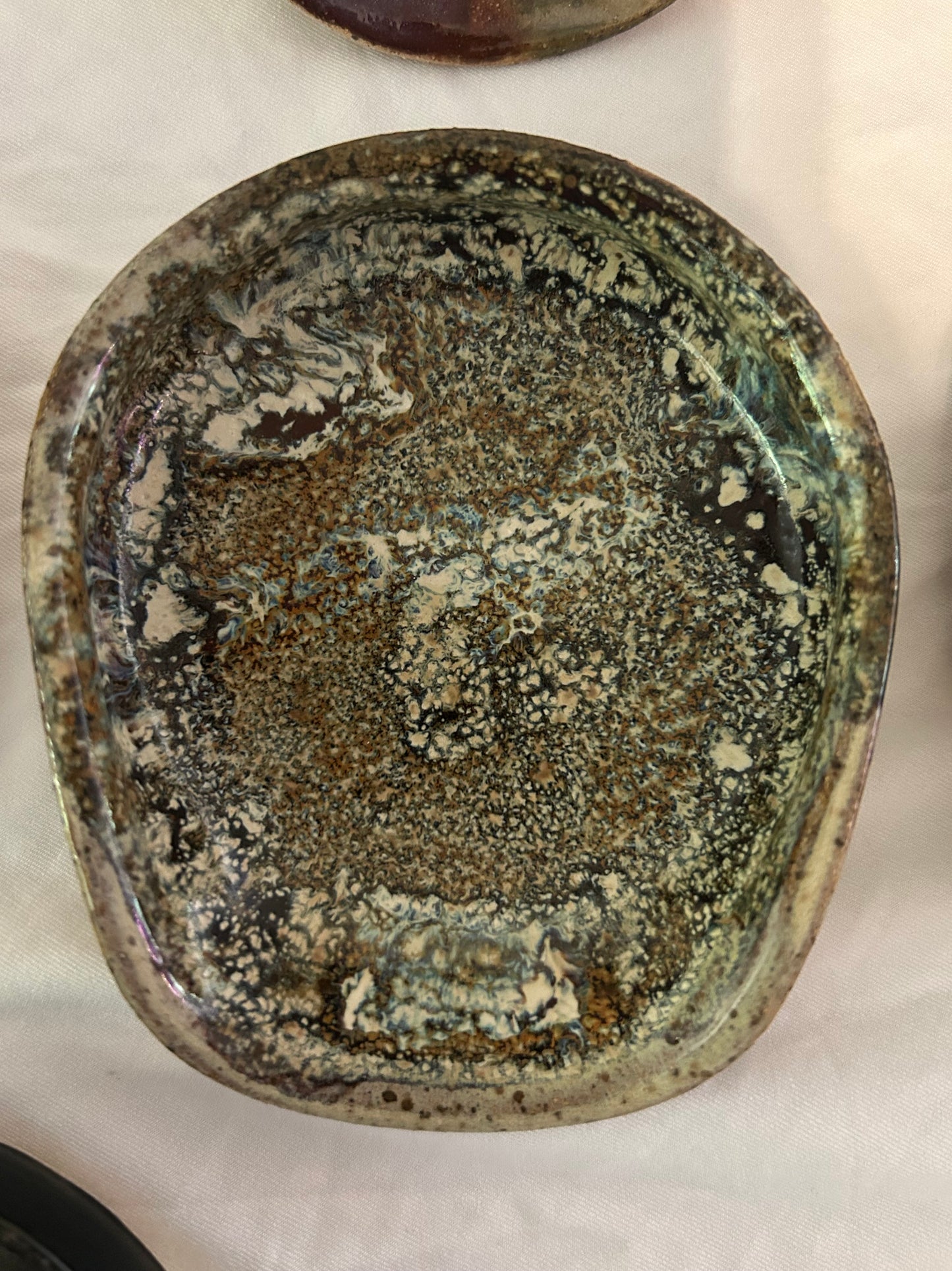 Stoneware spoon rest