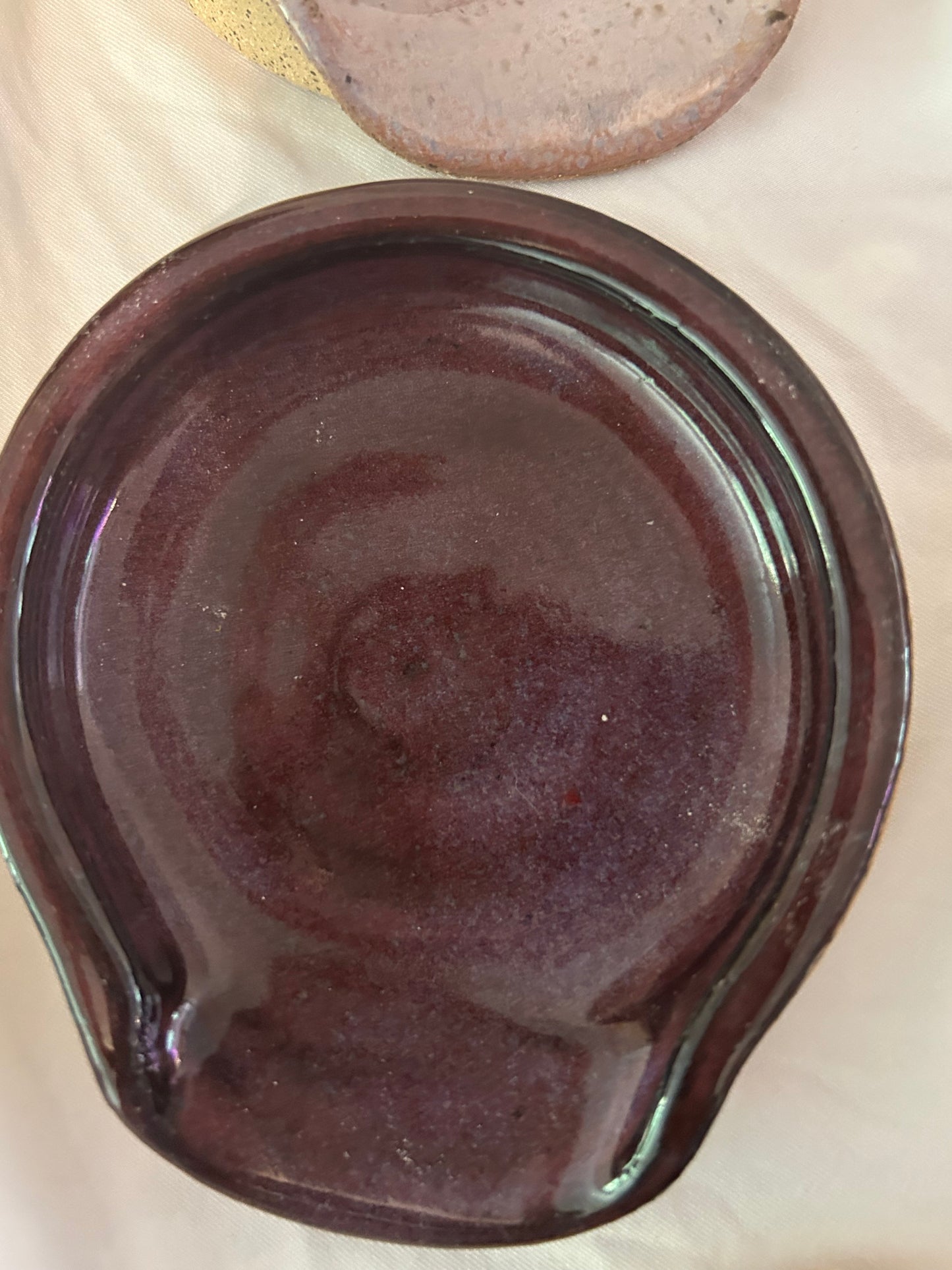 Stoneware spoon rest